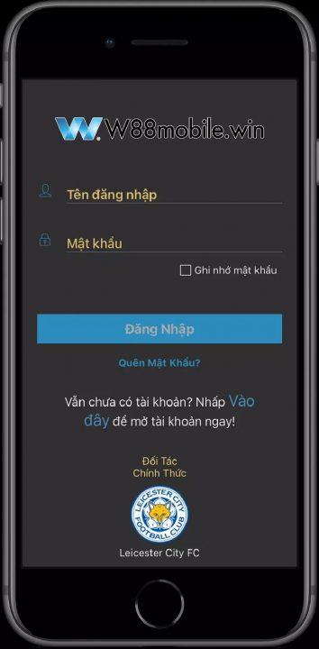 Mở ứng dụng vừa tải app W88 xong để bắt đầu trải nghiệm