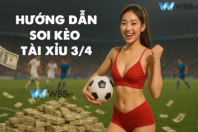 Hướng dẫn soi kèo tài xỉu 3/4 tại W88