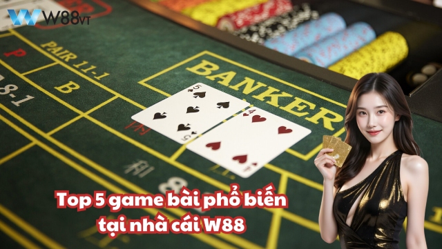 Top 5 game bài phổ biến tại nhà cái W88