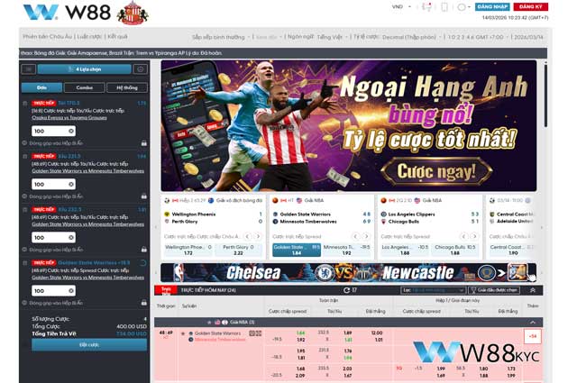Quy trình các bước tham gia cá cược bóng rổ tại W88 VT